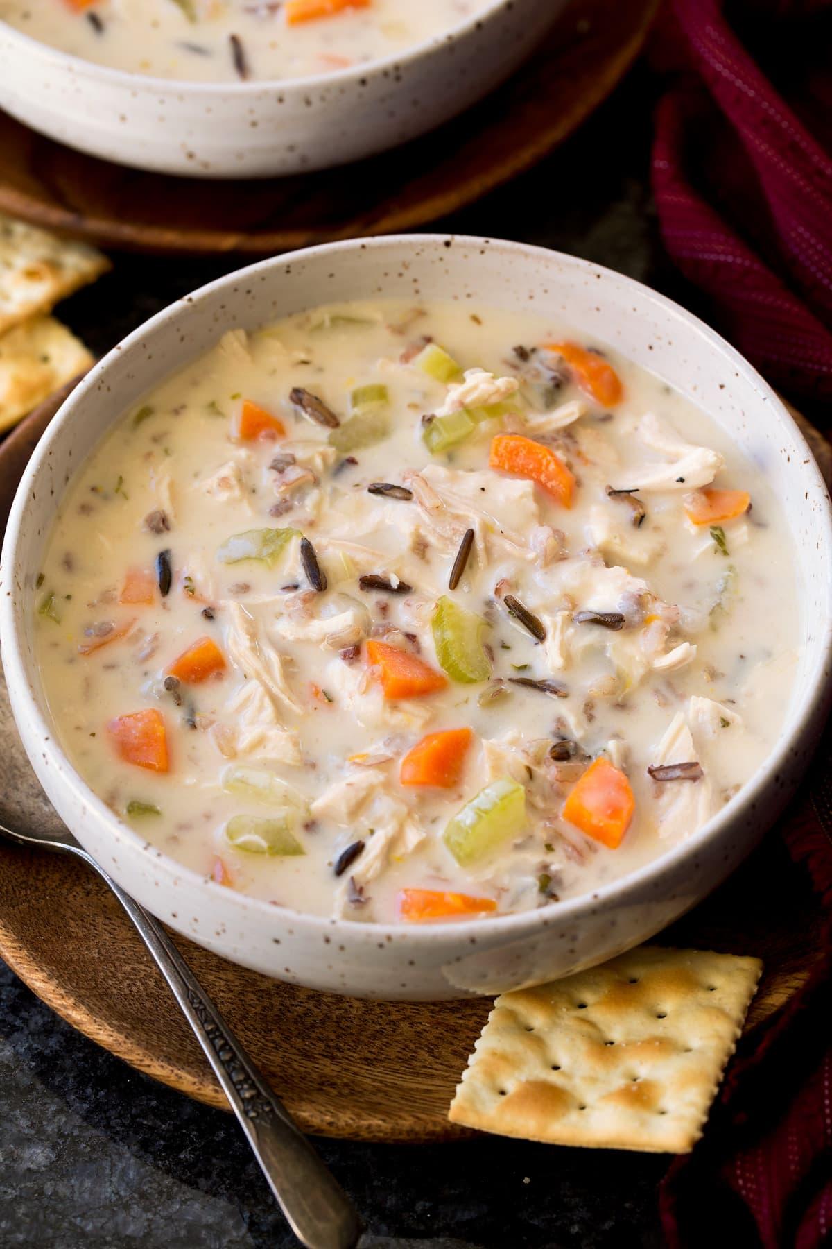 The Creamiest, Dreamiest Chicken and Wild Rice Soup.