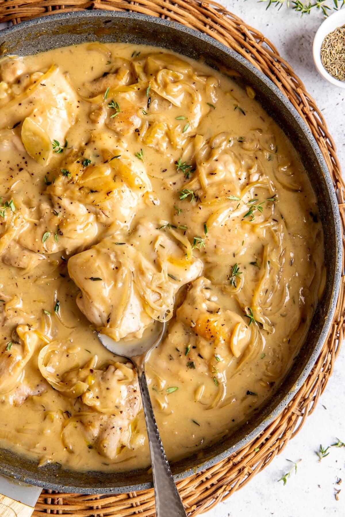The Fastest French Onion Chicken Skillet You’ll Ever Make.