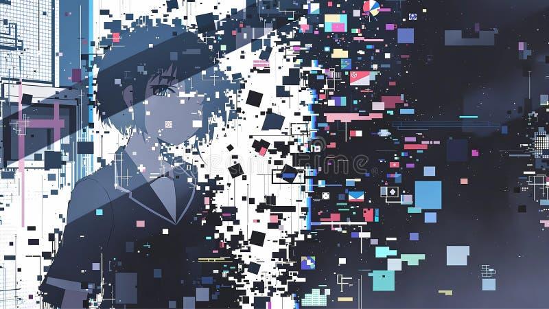 Exploring the Visionary Aesthetic of Glitch x Pulse in AI Art