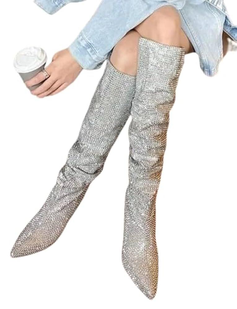 Metallic boots and space-age sneakers dominating footwear trends