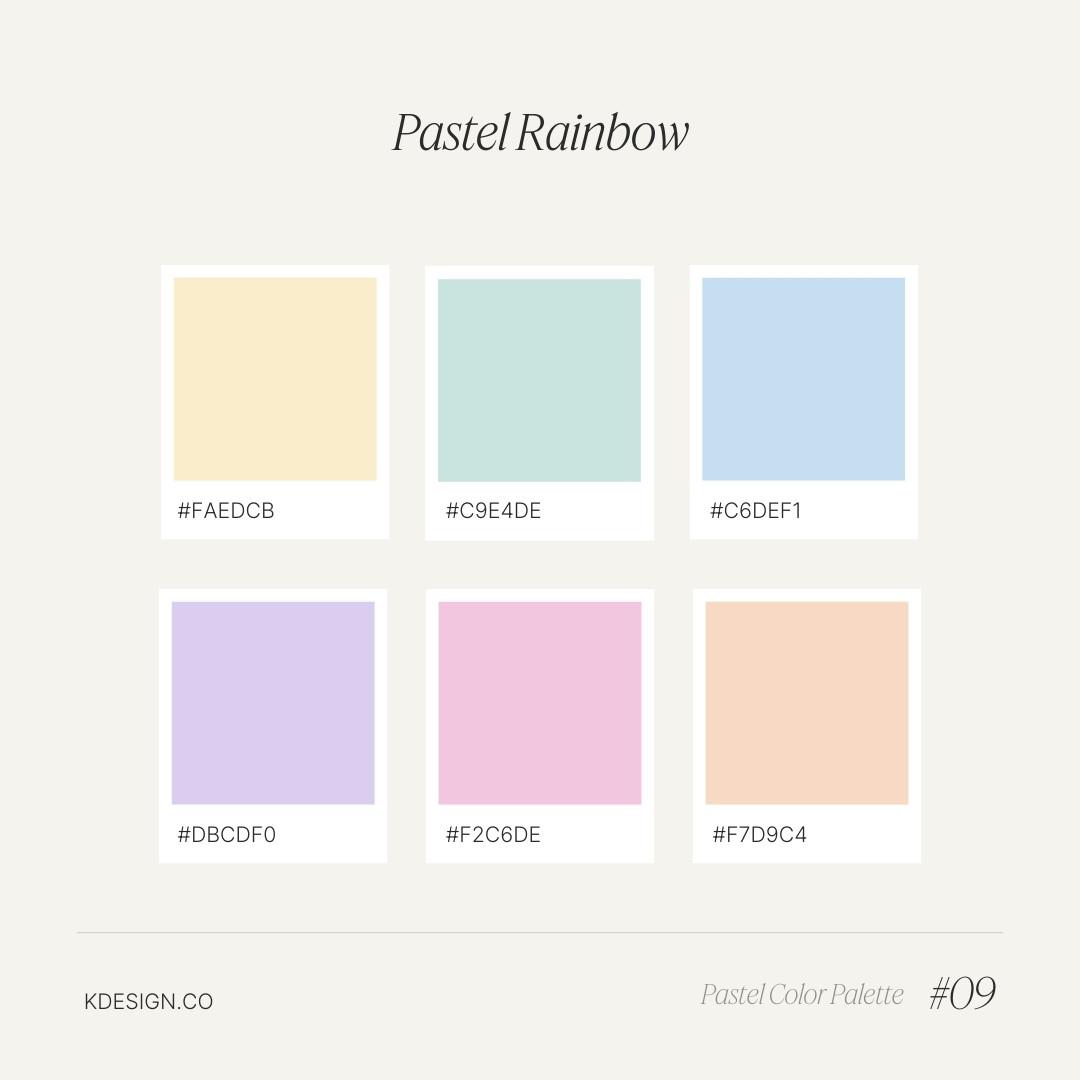 Color palettes making waves: pastels with sharp accents