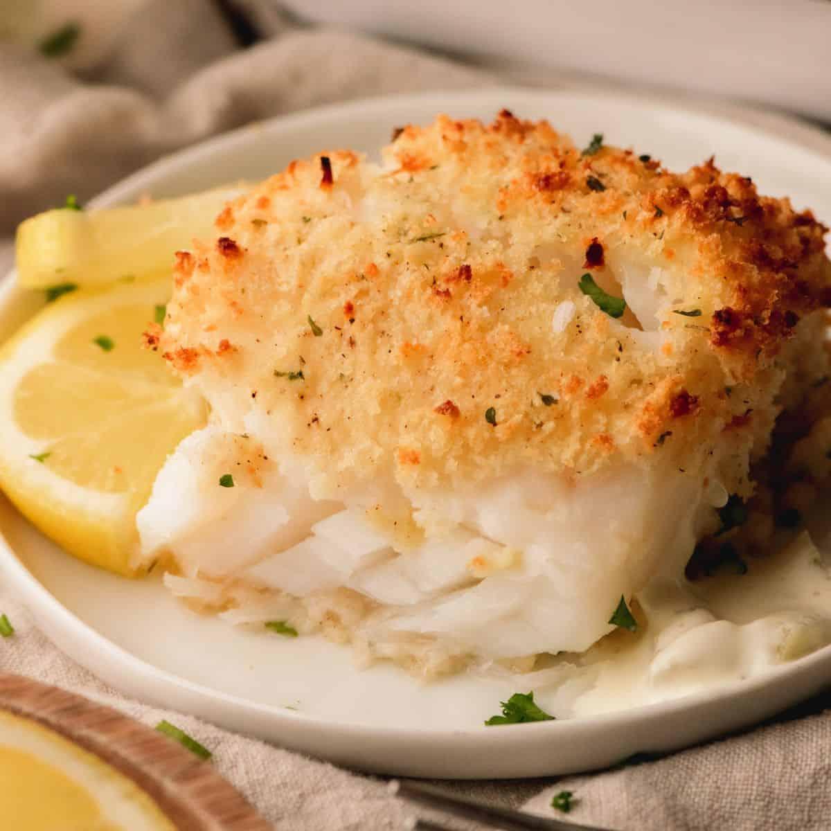 Baked Cod with Lemon & Dill