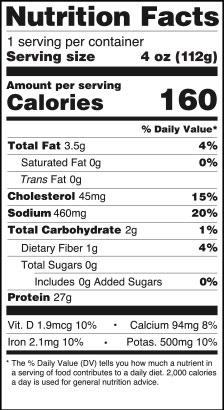 Nutrition Facts::