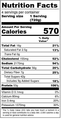 Nutrition Facts::