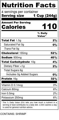 Nutrition Facts::