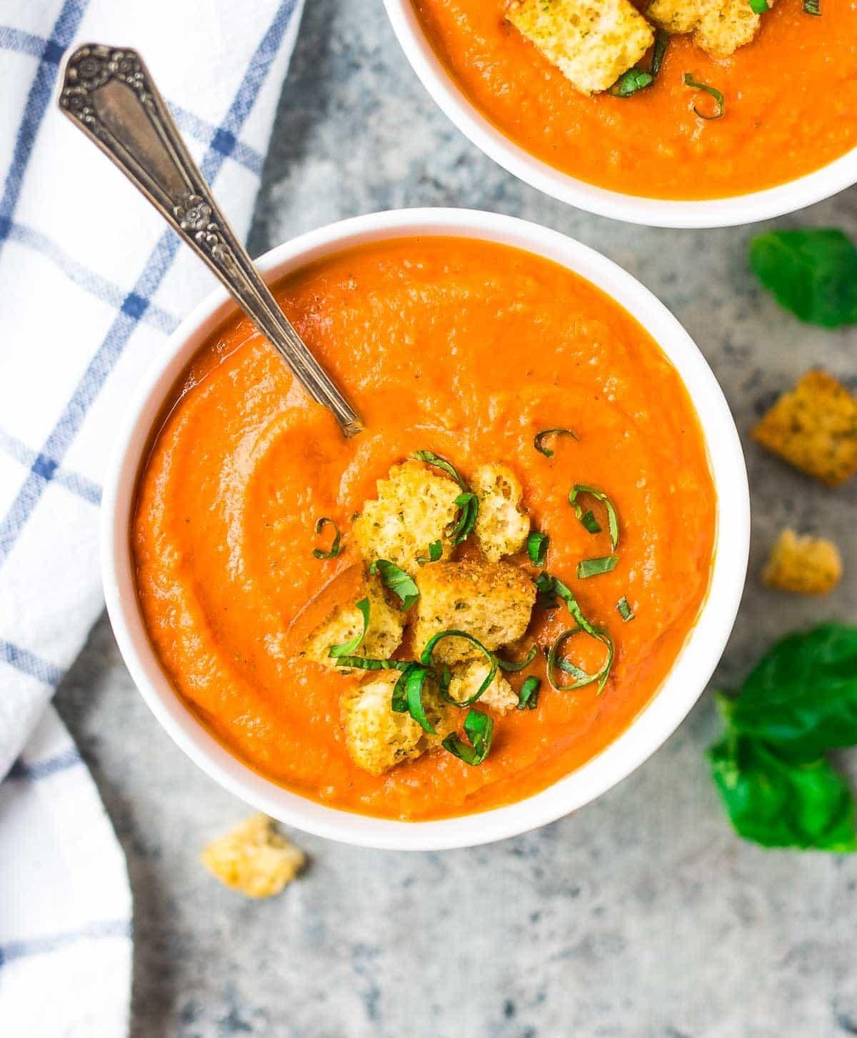 Roasted Carrot & Ginger Soup