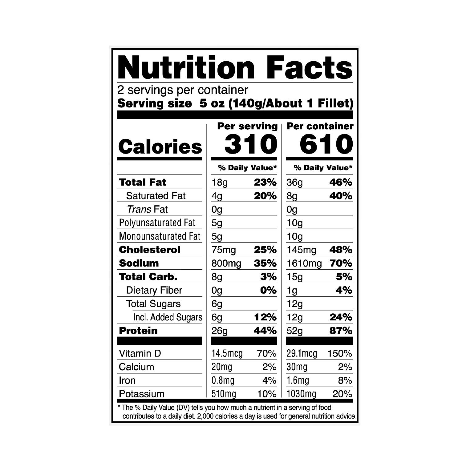 Nutrition Facts::