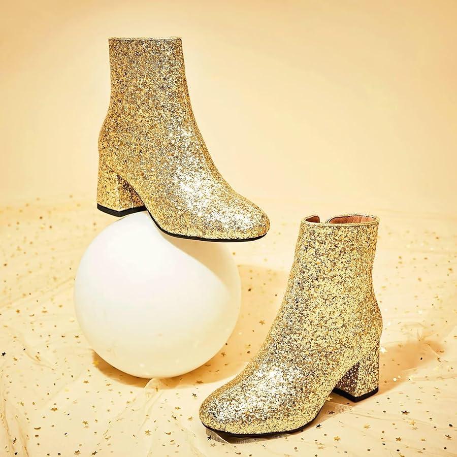 1) Embrace Your Inner Rockstar: Glitter boots are not just for the stage; they can elevate your everyday look! Pair them with jeans for a casual outing or a dress for a night out. They give any outfit a dash of personality, empowering you to express your unique style all year round