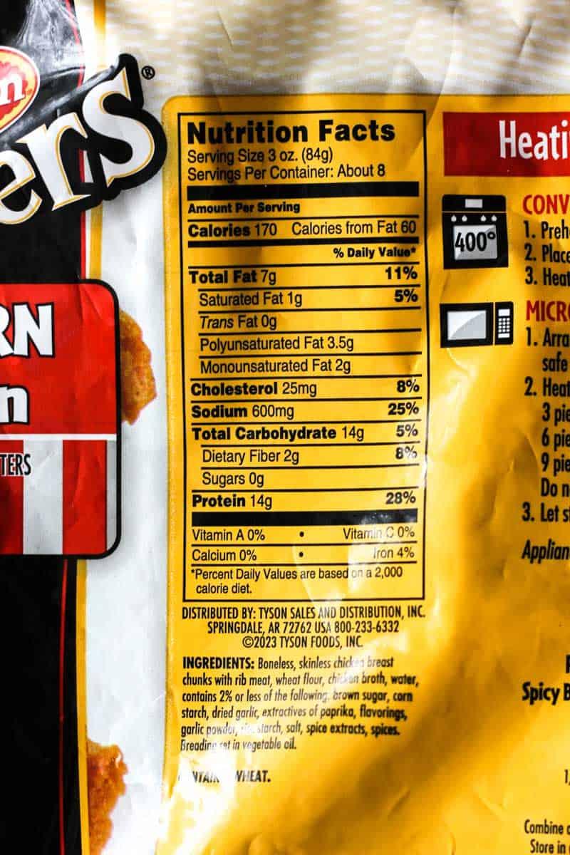Nutrition Facts::